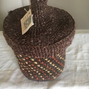 Sisal Fiber Hand Woven Basket. Made in Kenya